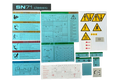 TOS SN 71 Nameplate Set – STAP-NP-SN71-001